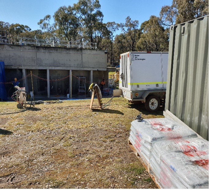 Maryborough Water Treatment Plant concrete repairs